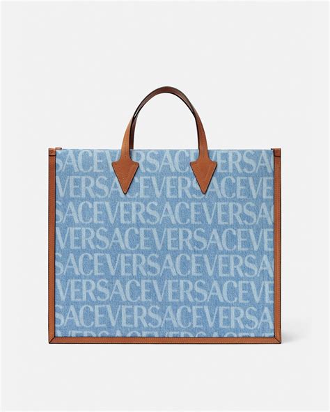 denim versace uomo|versace denim tote bag.